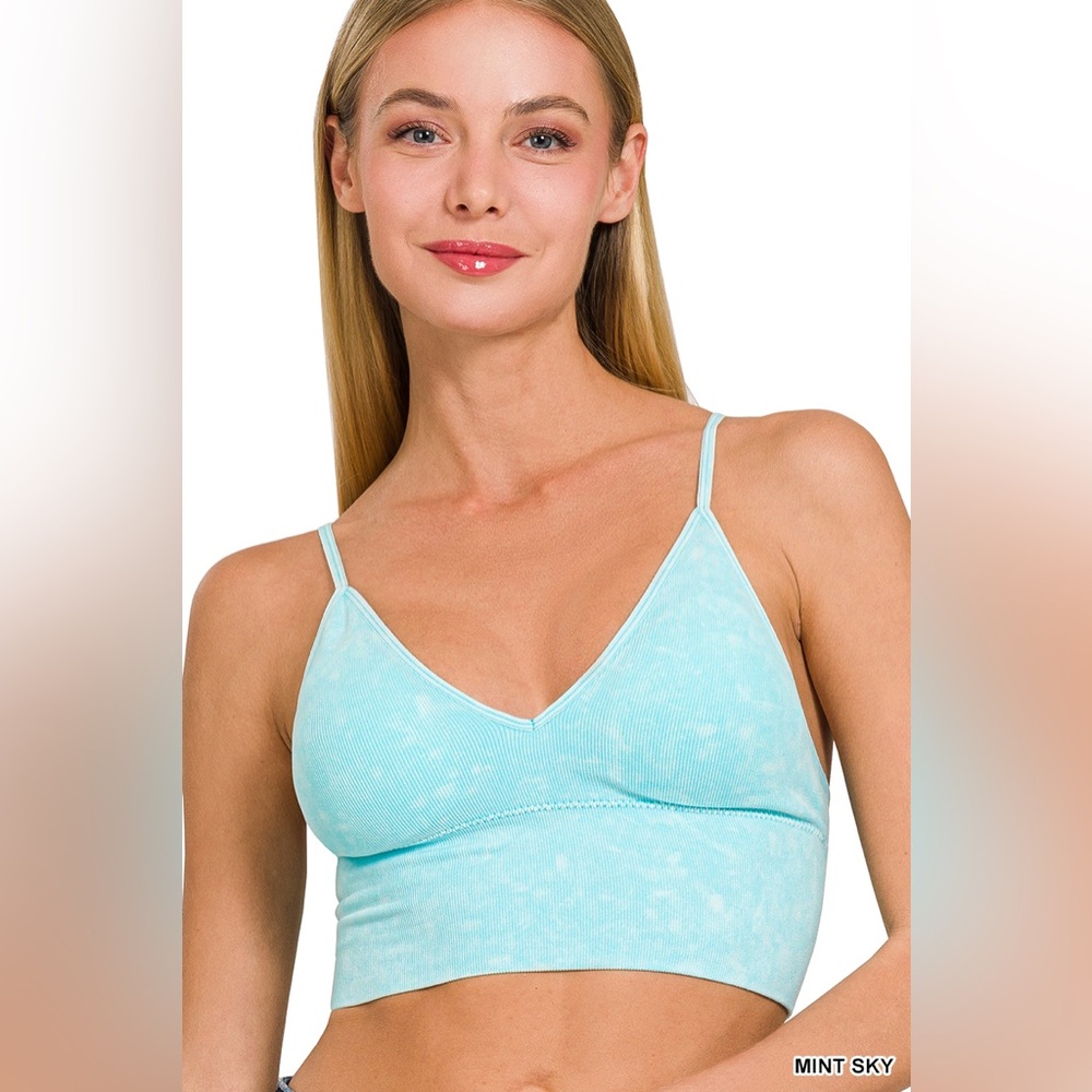 Zenana Outfitters Mint Sky Bralette